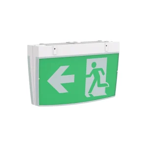 Emergency Exit Box Escape Route Indicator with 24M Visibility Building Safety Sign for Hotel Office Fire Evacuation