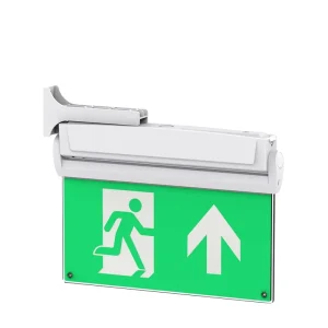 Emergency Exit Sign Light With Various Installations Surface Of Roof Recessed LiFePO4 Emergency Exit Sign