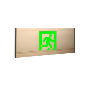 Emergency Exit Sign Luminescent Sign Evacuation Aluminum Luminous Safety Signs for Schools Shopping Malls Parking Lots Stations