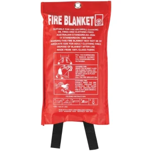 Emergency Fire Blanket Fiberglass Cloth EN1869 Certified 550 Degree Celsius Resistant for Schools Hotels Kitchens