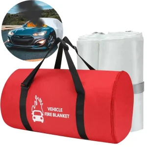 Emergency Fire Blanket for Car Truck Electric Vehicle Large Fiberglass Safety Blanket (13.12×19.68FT) White Made China