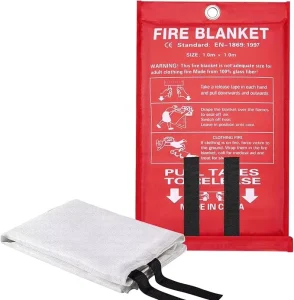Emergency Fire Blanket for Home and Kitchen RV Grill Fireplace Safe & Easy for Young Adults and Elderly Living Alone