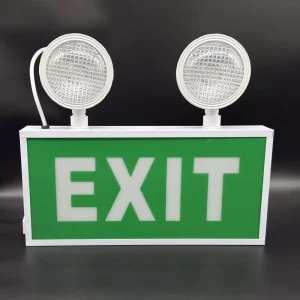 Emergency Fire LED Evacuation Indicator Light 3 hour Backup Ra90 CRI 6000K Daylight 2 Year Warranty Aluminum Alloy IP30 Rated
