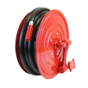 Emergency Firefighting Equipment Accessories Flexible Manual Mild Steel PVC Fire Hose Reel Tool 1”x30Mtrs