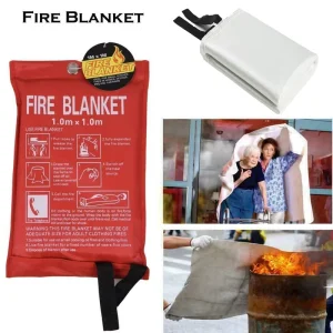Emergency Fireproof Blanket Fiberglass Fabric Fire Blanket for Hotel Home Office
