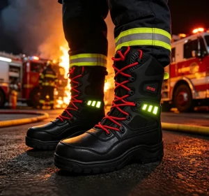 Emergency Rescue Firefighting Boots Steel Puncture Resistant Insoles Waterproof Anti Slip Firefighter Outdoor Work Safety Shoes