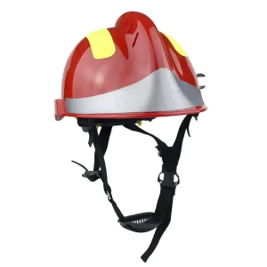 Emergency Rescue Firefighting Hard Hats High Temperature Safety Helmet Reflective Tape ABS Head Protection