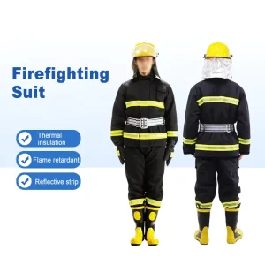 Emergency Rescue Split Style Polyester Cotton Firefighter Rescue Suit for Firefighting Training