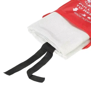 Emergency Survival Portable White Fiberglass Fire Blankets 0.43mm Thick 550-600 Heat Resistant Kitchens