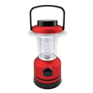 Emergency Use Japanese Red 12 LED DIAL Lanterns Light for Disaster Power Outages Household Preferred Brightness Adjustable