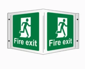 Enamel Sign Customized Fire Exit Emergency Exit Sign for Beware of Vicious Dogs No Smoking Sign