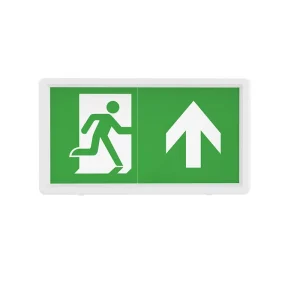 Europe Exit Sign Middle East Fire Safety Escape Route Sign Emergency Exit Indicator Backup Battery Rechargeable Slim LED Panel