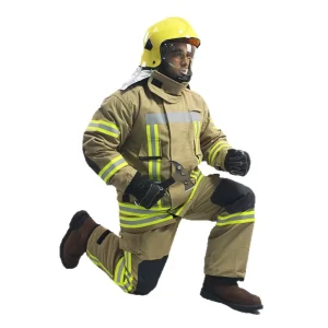 European Style Firefighter Turnout Gear EN469 Certified Structural Fire Fighting Protective Suit Aramid Flame Retardant