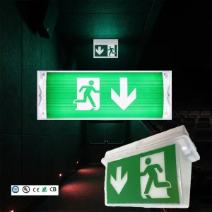 Evacuation Exit Sign with Running Man Arrow LED Fire Safety Lamp Wall Mounted Mall Hotel Corridor IP65 Emergency Light