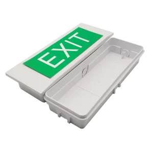 Exit Sign Fire Emergency Light Single-sided Emergency Evacuation Light Safety LED Li-ion Battery 6000K