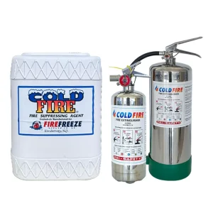 F-500 Portable Fire Extinguishers Cold Fire Firefreeze Extinguishers Stainless Steel Pressurized Hand Held Fire Extinguisher