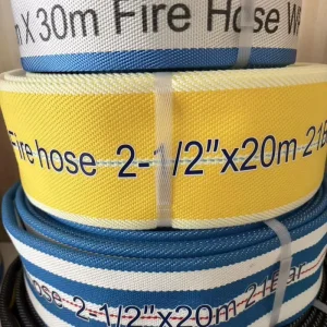 FACTORY Price Layflat Fire Hose Customized PVC Rubber Lining Canvas Pipe Fire Hose