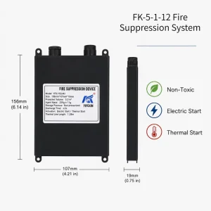 FK 5 1 12 Stainless Steel Fire Suppression System Perfluorohexanone Clean Agent Fire Extinguishing Unit for Data