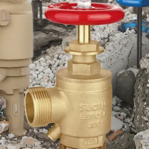 FM UL 5 Year Warranty All Brass 300 PSI 1 1/2” Firefighting Angle Hose Valve Flexible Fire Hydrant for Fire Protection