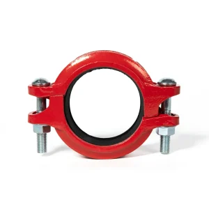 FM UL Approved Fire Fighting Iron Grooved Pipe Fittings Customized Rigid Couplings Flexible Couplings