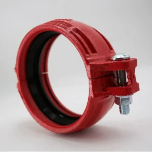 FM UL Fire Fighting Pipes Fire Sprinkler System Fire Protection System Ductile Iron Grooved Pipe Fitting Flexible Coupling