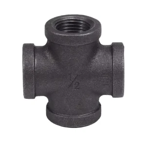 FM UL Fire Protection Fire Fighting Pipes Fire Sprinkler System Malleable Iron Pipe Fittings Black Cross