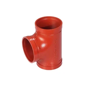 FM UL Fire Protection System Fire Sprinkler System Nodular Cast Iron Four Tee Ductile Iron Grooved Pipe Fittings