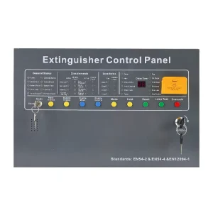 FM200 CO2 Inert Gas Fire Suppression Control Panel Automatic Release Extinguishing Control Cabinet Steel Grey Red for Data