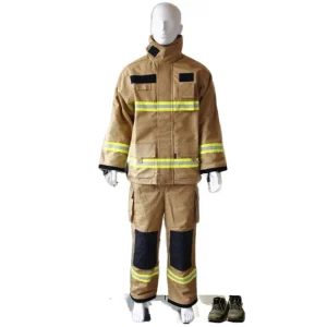 FR Aramid Meta Aramid Knitted Fabric Triple Layers Fire Fighter Suit Reflective Clothing NFPA 2112 ASTM D6413 Certified 2 Split