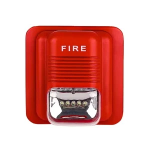 Factory Conventional Fire Strobe Siren with LED Flash Light DC 12V 24V Addressable Security Fire Detection Alarm System