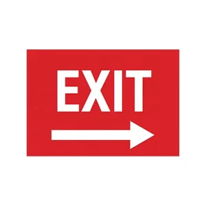 Factory Custom Informational Reflective Exit Emergency Aluminum Warning Signs