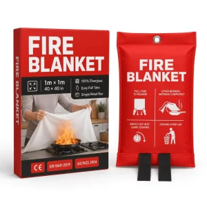 Factory Direct 1m * 1m Fire Blanket Retail Packaging Fiberglass Safety Blanket for Importers and Distributors