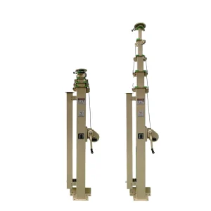 Factory Direct 3-10m Manual Lightweight Telescopic Mast with Self-Locking Telescopic Light Tower