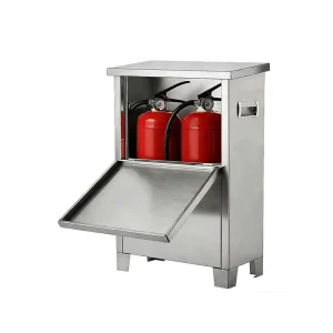 Factory Direct 304 Stainless Steel Floor Standing Fire Extinguisher Box Can Be Customized Production