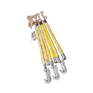 Factory Direct 33kV High Voltage Temporary Grounding Rod Earth Wire Set Lightning Protection & Earthing for Overhead Lines