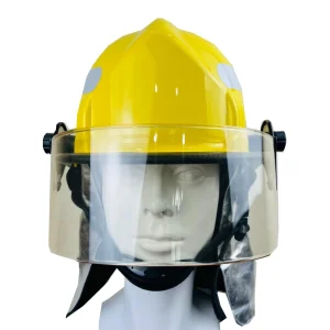 Factory Direct Customizable American Type Anti Impact Fire Helmet Yellow Firefighting Hard Hat Fireman Fire Resistant