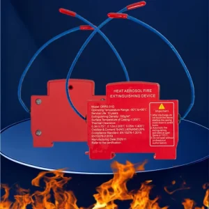 Factory Direct Hot Aerosol Fire Extinguishing Device Vehicle Mounted Automatic Fire Suppressor Engine Bay Electrical Cabinet Red