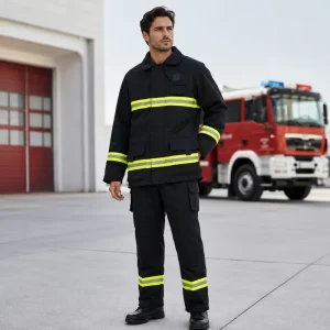 Factory Direct Rip Stop Flame Retardant NFPA1971 Compliant Aramid Firefighter Suits ATPV 8 10cal cm HRC 1 for Multi Scene City