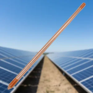Factory Directly Supply High Conductivity Portable Solid Pure Copper Earth Rods Copper Coated Steel Grounding Rod