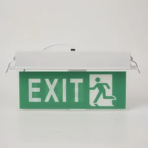 Factory High Quality Iron+Acrylic EXIT Emergency Light Fire LED Evacuation Escape Sign Ni-Cd Battery 1.5 Hours IP30 2-Year