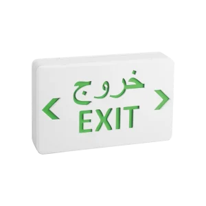 Factory Outlet Exit Sign Dual Face LED Emergency Exit Sign With Arabic Letter
