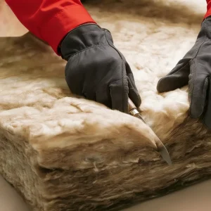 Factory Price Brown and Eco Tech Glass Wool Roll Fiberglass Insulation Blankets for Hotel Attic Home Office Villa