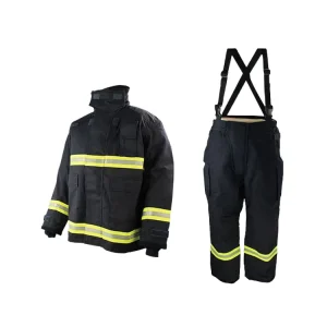 Factory Sale 4 Layers Aramid Navy Blue Firefighter Safety Suit