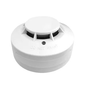 Factory Supplied 12V Wired ABS Plastic Photoelectric Smoke Detector 85 DB Fire Alarm System Conventional Style 100 200m Auto