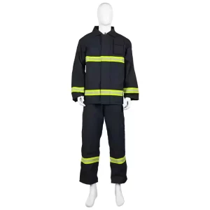 Factory Supply Cotton Fireman Training Fire Fighting Suit Safety 1 Layer Reflective Fire Protection Clothing