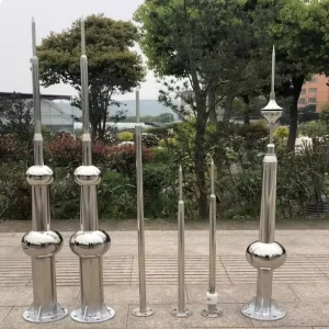 Factory Supply Franklin Early Streamer Emission Lightning Rod Stainless Steel Copper Terminal Rod Thunder Lightning