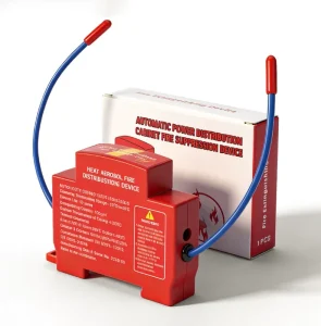 Fast Action Aerosol PVC 12V Fire Suppression System Industrial Electrical Distribution Boxes Unattended Automatic Trigger Clean