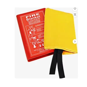 Fiberglass Emergency Escape Fire Proof Retardant Blankets 0.43mm Thickness 550C Temperature Resistance EN1869