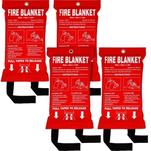 Fiberglass Emergency Fire Blanket 1*1m Home Kitchen Fire Proof Retardant Extinguish Blanket Manufacturer