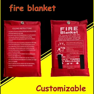 Fiberglass Fire Blanket Custom Size Home Hotel Thick Emergency Fire Blanket